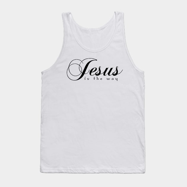 Jesus is the Way Tank Top by The Lucid Frog